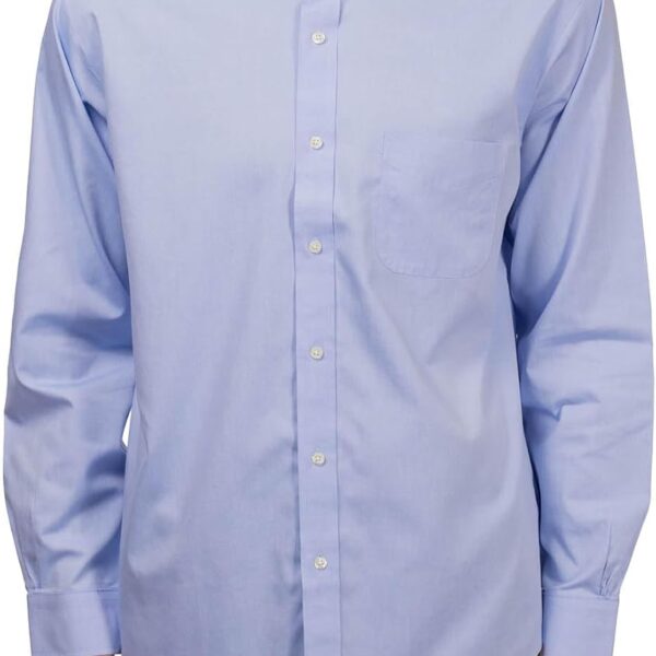 Non Iron Polo Button Down Pinpoint Regular Dress Shirt