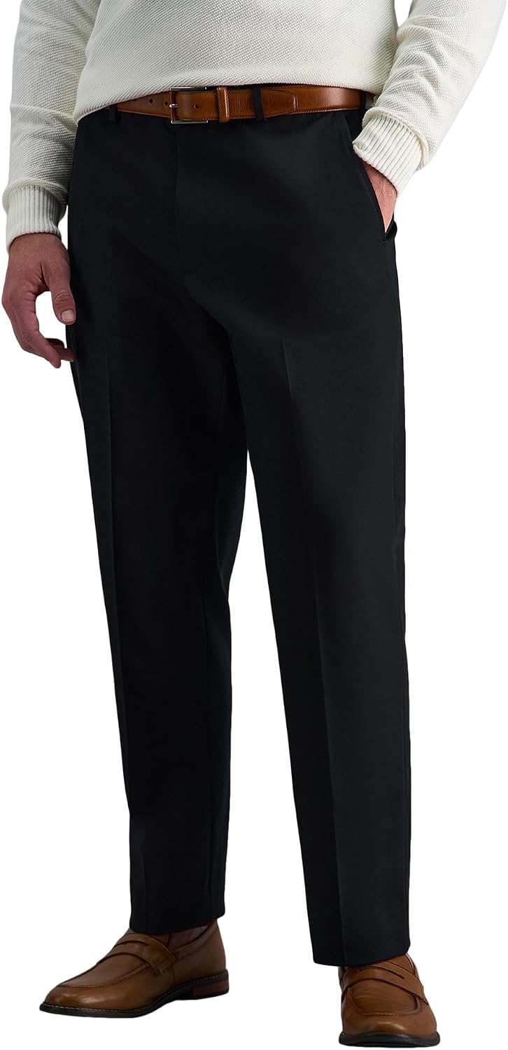 Men's classic fit khaki pants, no iron