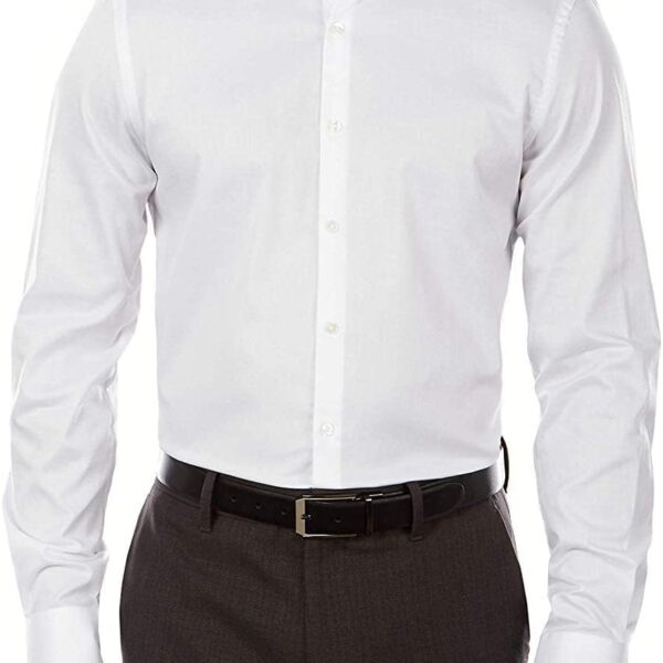 Slim Fit Flex Collar Stretch Solid Dress Shirt