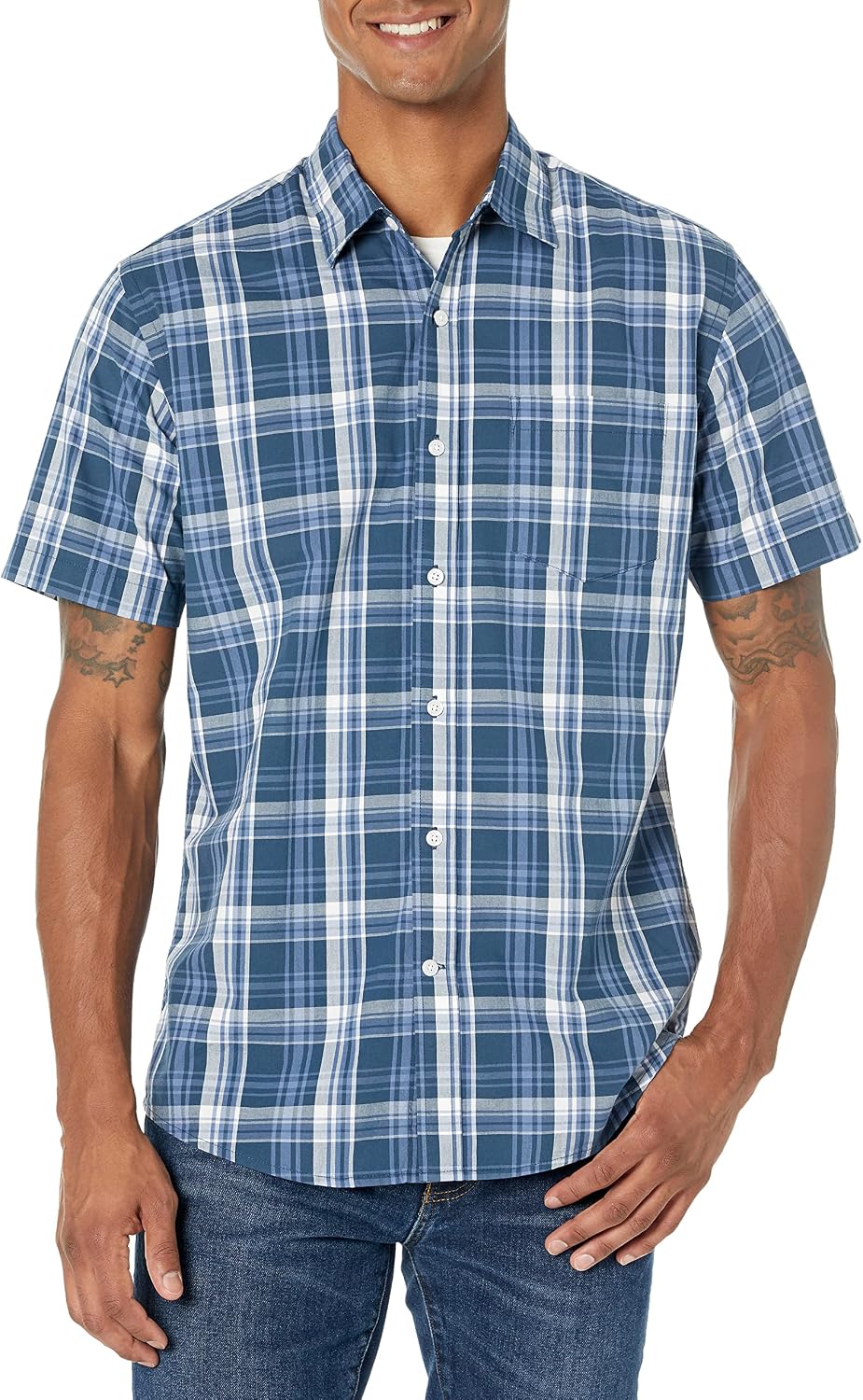 Regular Fit Short Sleeve Poplin Shirt